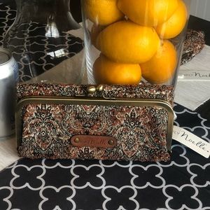 Tapestry WALLET/CLUTCH  Amber browns w BONUS !